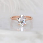 Stunning 2.5 CT Oval Moissanite Engagement Ring with Solitaire Design 1