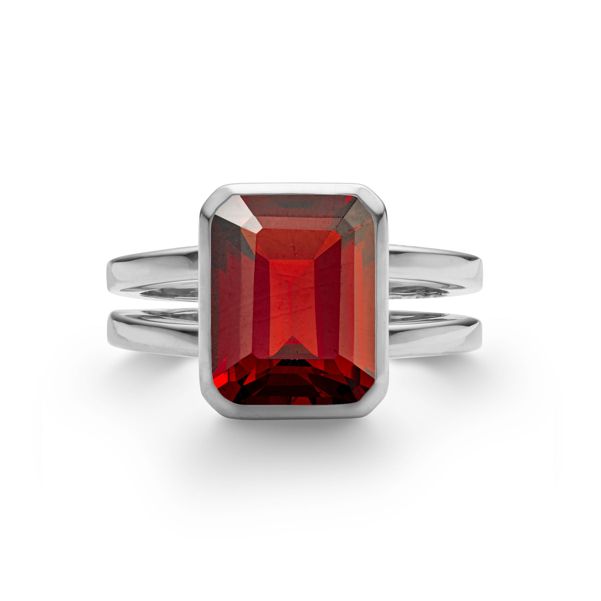 4.00 CT Emerald Garnet Lab Made Diamond-January Birthstone Engagement Ring 6
