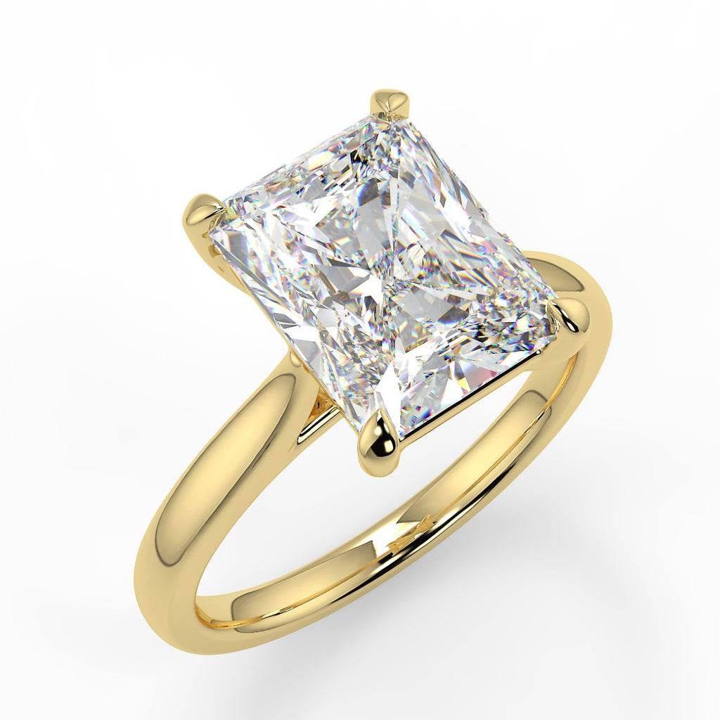 Stunning 2.50 CT Radiant Moissanite Engagement Ring with Solitaire Design 1