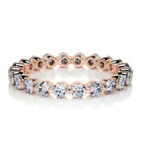 1 CT Round Full Eternity CVD EF/VVS Diamond Wedding Band 9