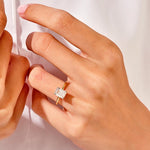 Stunning 1.50 CT Emerald Moissanite Engagement Ring with Solitaire Design 6