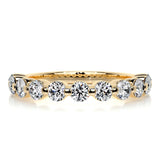 1 CT Round Half Eternity CVD EF/VVS Diamond Wedding Band 7