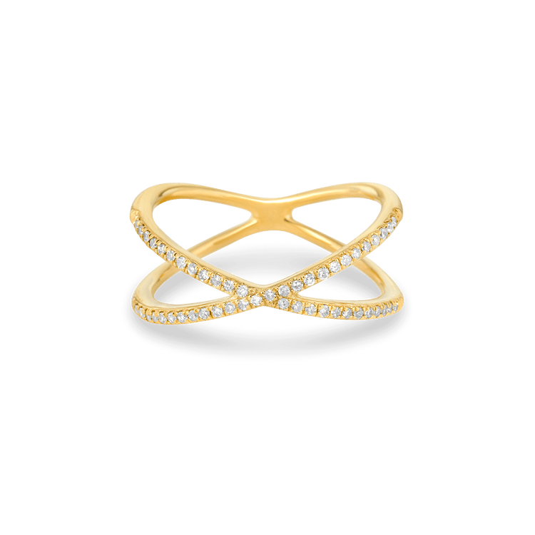 Stunning Criss Cross Wedding Bands 1