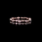 Round Cut Cubic Zirconia in 925 Sterling Silver Wedding Bands 11