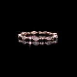 Round Cut Cubic Zirconia in 925 Sterling Silver Wedding Bands 7