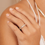Stunning 0.5 TCW Baguette Moissanite Stones Full Eternity Wedding Band 6