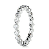 1.75 CT Round Full Eternity CVD EF/VVS Diamond Wedding Band 8