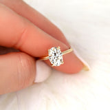 Stunning 2.5 CT Oval Moissanite Engagement Ring with Solitaire Design 8