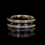 Round Cut Cubic Zirconia in 925 Sterling Silver Wedding Bands 11