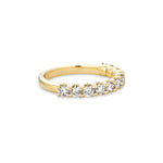 Stunning 0.9 TCW Round Moissanite Stones Half Eternity Wedding Band 2