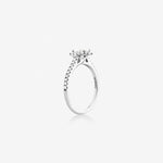 Stunning 0.9 CT Oval Moissanite Engagement Ring In Halo & Pave Design 3