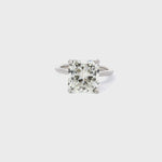 Stunning 5.21 CT Radiant Moissanite Engagement Ring with Solitaire Design 3