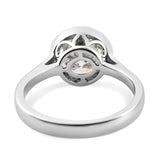 Round Cut Bezel Style Cubic Zirconia in 925 Sterling Silver Ring 5