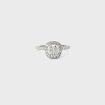 Stunning 1.51 CT Cushion Moissanite Engagement Ring with Halo & Pave Design 2