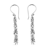 Round Cut Cubic Zirconia in 925 Sterling Silver Earrings 1