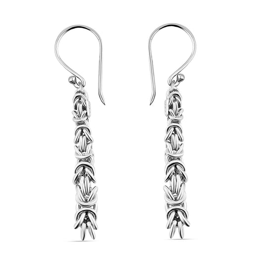Round Cut Cubic Zirconia in 925 Sterling Silver Earrings 1