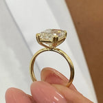 Stunning 5.0 CT Emerald Moissanite Engagement Ring with Solitaire Design 5