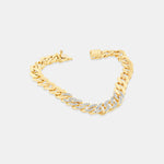 Round Cut Cubic Zirconia in 925 Sterling Silver Bracelet 2