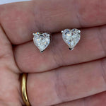 Round Cut Cubic Zirconia in 925 Sterling Silver Earrings 5