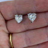 Round Cut Cubic Zirconia in 925 Sterling Silver Earrings 5