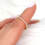 Stunning 0.55 TCW Round Moissanite Stones Half Eternity Wedding Band 7