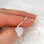 Stunning 0.38 TCW Round Moissanite Stones Half Eternity Wedding Bands 5