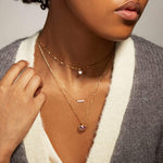 1.0 CT Round Moissanite Diamond Customized MOM Pendant Necklace in Solid Gold 4