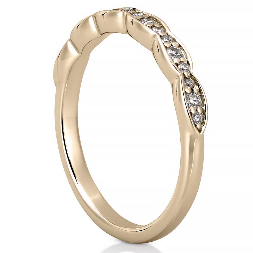 Stunning 0.20 TCW Round Moissanite Stones Half Eternity Wedding Bands 2