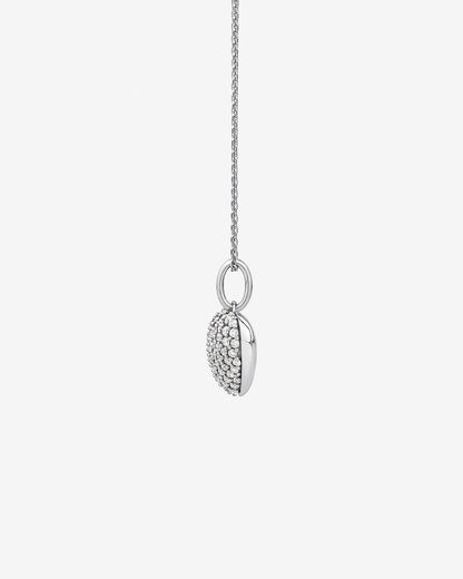 Round Cut Cubic Zirconia in 925 Sterling Silver Necklace 3