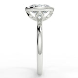 Stunning 2.11 CT Oval Moissanite Engagement Ring with Bezel Design 7