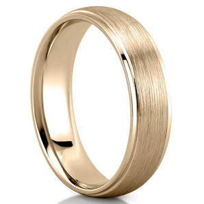 Classic Domed Shaped Wedding Band for Men's in Solid Gold