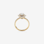 Stunning 0.9 CT Oval Moissanite Engagement Ring In Halo & Pave Design 2