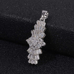 Round Cut Cubic Zirconia in 925 Sterling Silver Necklace 3