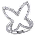 Round Cut Cubic Zirconia in 925 Sterling Silver Wedding Bands 4