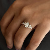 Stunning 2.0 CT Oval Moissanite Engagement Ring with Cluster Design 4