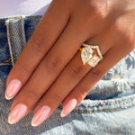 Stunning 1.75 & 4 CT Emerald, Pear Moissanite Engagement Ring with Two Stone Design 6
