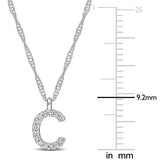 Round Cut Cubic Zirconia in 925 Sterling Silver Necklace 3