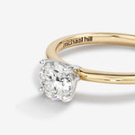 Stunning 0.70 CT Round Moissanite Engagement Ring Solitaire Design 3