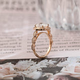 Stunning 3.0 CT Oval Moissanite Engagement Ring with Halo Design 2