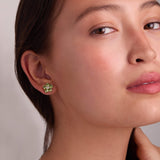 0.08 CT Round Peridot Lab Made Diamond- August Birthstone Studs 3
