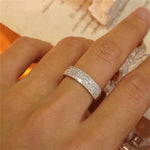 0.5 TCW  Round Cut Moissanite Bridal Wedding Band Semi Pave Accents 6