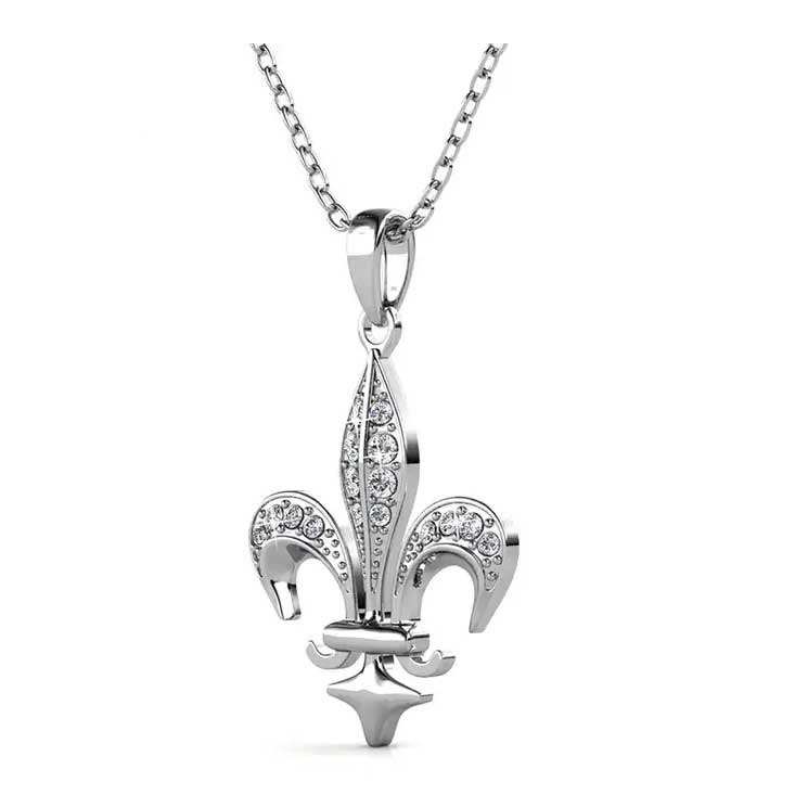 Round Cut Cubic Zirconia in 925 Sterling Silver Necklace 2