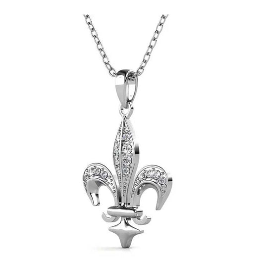 Round Cut Cubic Zirconia in 925 Sterling Silver Necklace 2