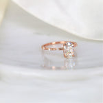 Stunning 2.0 CT Oval Moissanite Engagement Ring with Dainty Design 4