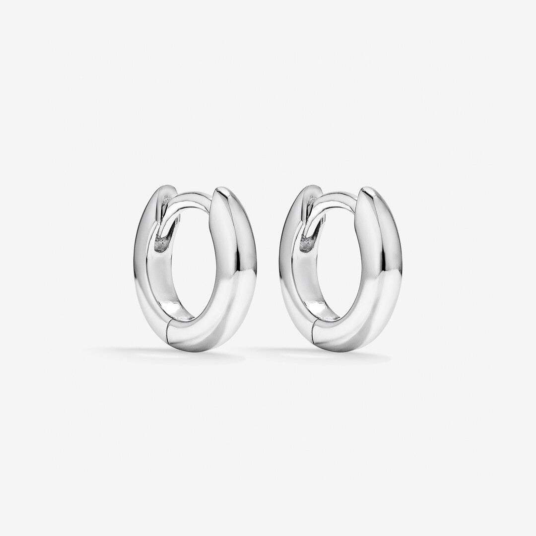 Round Cut Cubic Zirconia in 925 Sterling Silver Earrings 1