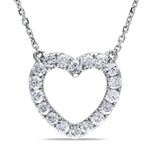 Round Cut Cubic Zirconia in 925 Sterling Silver Necklace 8