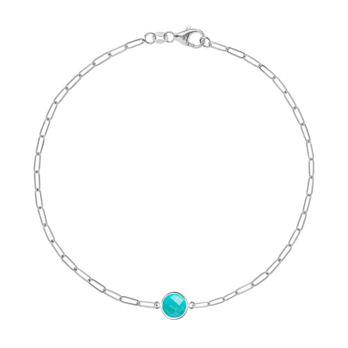 0.90 CT Round Topaz Lab Made Diamond- December Birthstone Bracelet 5