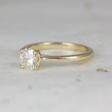 Stunning 1 CT Round Moissanite Engagement Ring With Solitaire Design 2