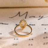 Stunning 1.0 CT Marquise Cut Engagement Ring with Ballerina Design