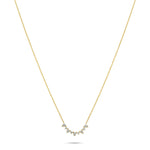 0.70 CT Round & Pear Moissanite Diamond Tiara Necklace in Solid Gold 2